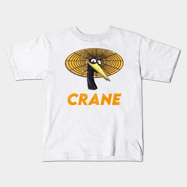 Crane - Kung Fu Panda Kids T-Shirt by necronder